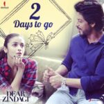 Alia Bhatt Instagram - #DearZindagi - 2 Days to Go 😀😀😀