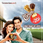 Alia Bhatt Instagram – My favorite gifts come in small packages. Just ask @CornettoIndia – <http://bit.ly/1XEhpKN> #ShowYourLove