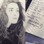 Alia Bhatt Instagram – Thank you for this @utkarsh.s !!! So glad I met you in person.. 16 years old and such a fabulous artist.. you’re an inspiration for me too 😀 shout out to ur sweet brother too :) keep smiling ❤️