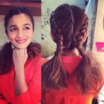 Alia Bhatt Instagram – Hair by my fav @ayeshadevitre !!! Braid braid braid away !!! #KNS18thMarch @sajzdot