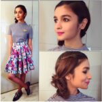 Alia Bhatt Instagram - In a custom made #Coca-Cola skirt by @stylebyami today for Coca-Cola event :) hair vibes by @ayeshadevitre and the return of my fav @vardannayak for make up! @shnoy09 @sajzdot #DressUpLife 🙃🙃
