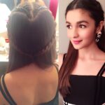 Alia Bhatt Instagram - Thank you @ayeshadevitre for my heart braid and @artinayar for my heart make up haha 😀😬😬❤️