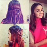Alia Bhatt Instagram – “Halo” hair by @ayeshadevitre @sajzdot and make up by the lovely @vardannayak ;) #BiggBossFun ;)