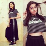 Alia Bhatt Instagram - Today in H&M and Addidas !!! Weirdoooooooo ;) #ShaandaarPromotions @ayeshadevitre @stylebyami @vardannayak @shnoy09 @sajzdot