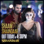 Alia Bhatt Instagram - TODAY ! #ShaamShaandaar ;)