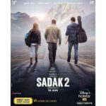 Alia Bhatt Instagram – And here we go ❤️

SADAK 2 – The road to love is the ONLY road to take
❤️❤️

Streaming on @DisneyPlusHotstarVIP from 28 August 

#DisneyPlusHotstarMultiplex 
@adityaroykapur @duttsanjay @poojab1972 @maheshfilm #mukeshbhatt