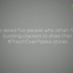 Alia Bhatt Instagram – 5 people, 5 stories – why did they choose #PoochOverPataka. Why do you? Share an image with your pooch and tell us your story. Use the #PoochOverPataka. Let’s celebrate a noise and pollution free Diwali.