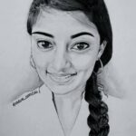 Ammu Abhirami Instagram - Thank youuu @varun_official fa this wonderfull b-day gift😍😍😍 Im a huge fan of ur drawing fa a very long time....thank u soo much u rock😎😎😎keep going😊😊😊