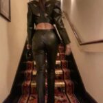 Amy Jackson Instagram - saving cows with @junyawatanabe in the west end #veganfashion Louie London Restaurant