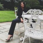 Amy Jackson Instagram – 🐄 friendly leathers are the way forward gang… courtesy of @kstewartstylist Stapleford Park Country House Hotel