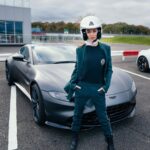 Amy Jackson Instagram - I’m addicted @astonmartinf1 🧨 Literally the ultimate #trackday afternoon drinking an {alcohol free} beer @peroninastroazzurro and racing around #Silverstone with the mega @1jessicahawkins 💯 #AD