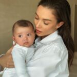 Amy Jackson Instagram – 4 months old today. It’s hard to remember what life was like before you my baby. You are the most amazing little human and I’m so blessed to be your Mummy ♾ ❤️