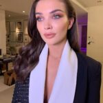 Amy Jackson Instagram – Fancy for the night 💄Makeup @carolinebarnesmakeup 💁🏻‍♀️ Hair @patrickwilson & Styling @kstewartstylist