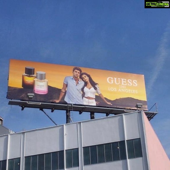 Amy Jackson Instagram - Dreams really do come true... to be a part of the @guess family is something I’ve dreamt about since a little girl... I would plaster the iconic posters all over my bedroom so to see the first billboard of the campaign is so overwhelming. Thankyou to EVERYONE who made this happen - all my love to the whole @guess team, @paulmarciano @jackfreud @amiesssss . I’m forever grateful 🙏🏼❤️ Los Angeles, California