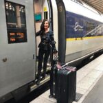 Amy Jackson Instagram - Bonjourrrr 🇫🇷 Thankyou @deborahlyons_official for the fabulous fashion show en route to The Capital! Ready to give me @olympus_pengeneration & #olympuspengeneration 📸 a whirl! Paris, France