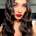 Amy Jackson Instagram - ‘AD – so excited to be working with @valentino.beauty and @nikki_makeup to create this signature Valentino look using the brand new makeup collection, available now @theofficialselfridges #valentinobeauty MAJOR love to my numero uno @patrickwilson for creating the perfect wave for this look!