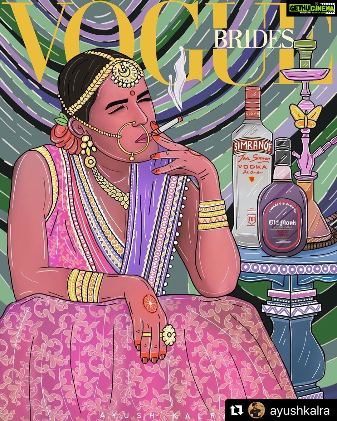 Angira Dhar - 67.5K Likes - How cool is this artwork!! Thank you @ayushkalra this is definitely going up my wall!