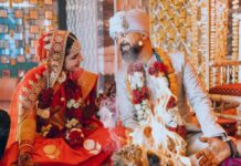 Angira Dhar Instagram - On 30-04-2021 Anand and I sealed our friendship into a marriage in the presence of our family, closest friends and god as our witness. With life slowly unlocking around us.. we wanted to unlock this happiness with you! ❤️
