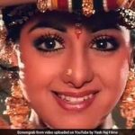 Angira Dhar Instagram - This face lit up every house hold with her beautiful smile.. and inspired kids like me to maybe one day grow up and make magic like she did on screen.. maybe.. and now that she’s gone.. I start my journey keeping her in my heart...forever❤️ #RIPSridevi
