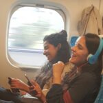 Angira Dhar Instagram - Let's "Shinkansen" our asses to Osaka🤘🏼 📸 @nikitaairan Shinkansen Train