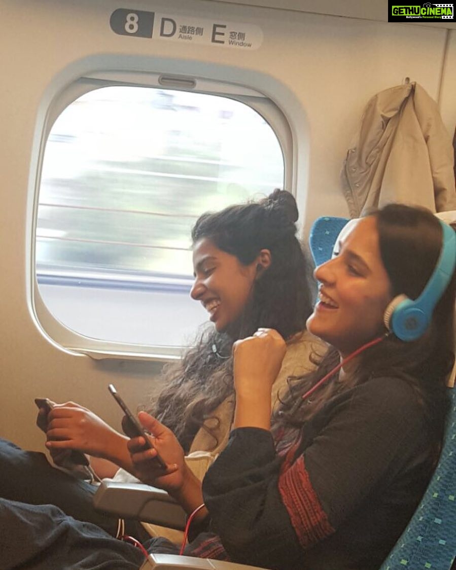 Angira Dhar Instagram - Let's "Shinkansen" our asses to Osaka🤘🏼 📸 @nikitaairan Shinkansen Train
