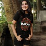 Anikha Instagram - What goes around, comes around! T-shirt: @mydesignationofficial Click by: @yaami____ #mydesignation #mydesignationofficial #karma