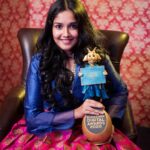 Anikha Instagram - 💜💜💜 @anjali_varma_official #blacksheepdigitalawards2020 @kiranmayi_ @balaprabakark