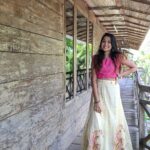 Anikha Instagram – that skirt there is my mom’s from her mehendi. it’s 25 years old. it’s still got mehandi stains on it.