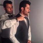 Anil Kapoor Instagram - The talented Ashish Soni giving his magical touch before I walk the ramp for him.