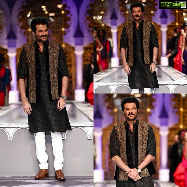 Anil Kapoor Instagram - Walked for Raghavendra Rathore!