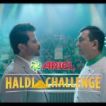 Anil Kapoor Instagram - Hey @sanjeevkapoor! It was fun taking on this unique challenge with you. The two of us came together to face the toughest haldi and oil stains in a never-seen-before challenge. Thankfullly, the new and improved @ariel.india detergent came to our rescue to remove these toughest stains in one wash! Watch the film to know what went down when we took the challenge! #Ad
