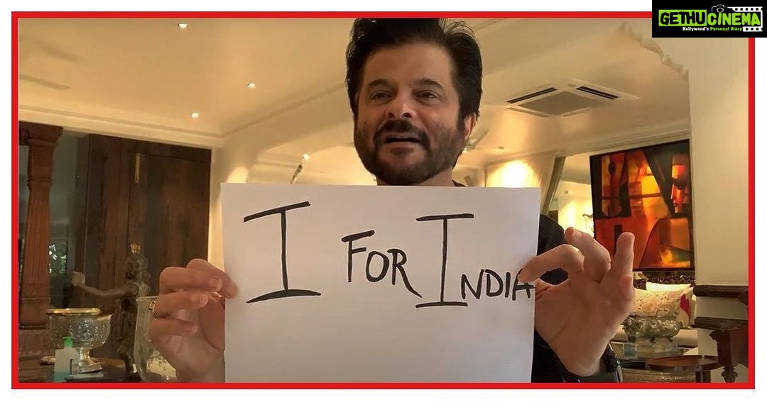 Anil Kapoor Instagram - From my home to yours. Watch me on India’s biggest fundraising concert - #IForIndia, a concert for our times. Sunday, 3rd May, 7:30pm IST. Watch it LIVE worldwide on Facebook. Tune in. Donate now. Do your bit. Link in bio. #SocialForGood 100% of proceeds go to the India COVID Response Fund set up by @give_india