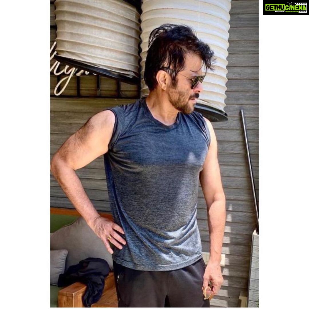 Anil Kapoor Instagram - State Of Mind. #FitnessFriday #StayHomeStayFit #SweatItOut #LockdownSpiritsUp 📸 @marcyogimead