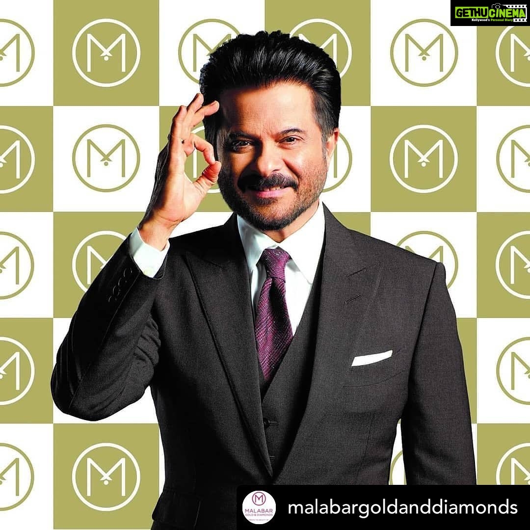 Anil Kapoor Instagram - I am humbled and thrilled to be part of the @malabargoldanddiamonds family! Here’s to new beginnings! ⠀⠀⠀⠀⠀⠀⠀⠀⠀⠀⠀⠀ ⠀⠀⠀⠀⠀⠀⠀⠀⠀⠀⠀⠀ ⠀⠀⠀⠀⠀⠀⠀⠀⠀⠀⠀⠀ ⠀⠀⠀⠀⠀⠀⠀⠀⠀⠀⠀⠀ @withrepost • @malabargoldanddiamonds We are happy to welcome Bollywood actor @anilskapoor to the Malabar Gold & Diamonds family as one of our elite brand ambassadors. We look forward to a successful journey together.