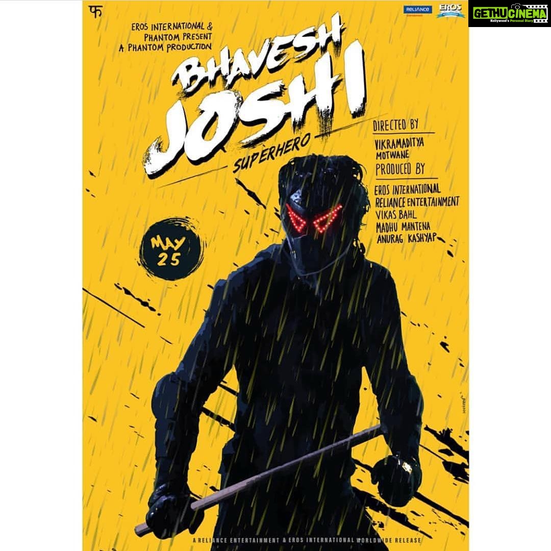 Anil Kapoor Instagram - He's cool, he's bad, he kicks ass & he's 100% desi! #BhaveshJoshiSuperhero is finally here! @HarshVardhanKapoor @FuhSePhantom @ErosNow @RelianceEnt @anuragkashyap10 #VikramAdityaMotwane @priyanshupainyuli @ashishsverma @shreiyahsabharwal Film City