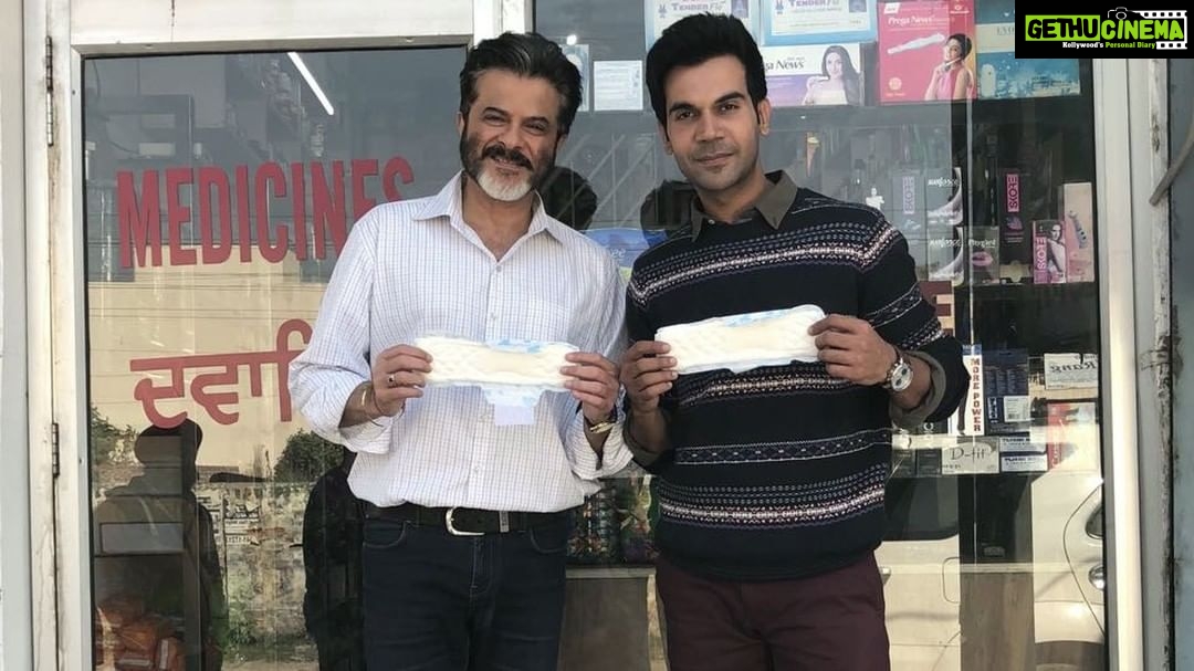 Anil Kapoor Instagram - Thank you @arjunkapoor. @rajkummar_rao & I are just out here hanging out in a chemist’s shop holding a pad. Yes, that’s a Pad in my hand & there's nothing to be ashamed about. It's natural! Period. @padmanthefilm #PadManChallenge. I challenge @oprah @madhuridixitnene & @priyankachopra Patiala- The beautiful city