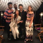 Anil Kapoor Instagram - The day begins with a wonderful interview with Suren. The #MubarakanFamily had a gala time. @arjunkapoor @athiyashetty @ileana_official