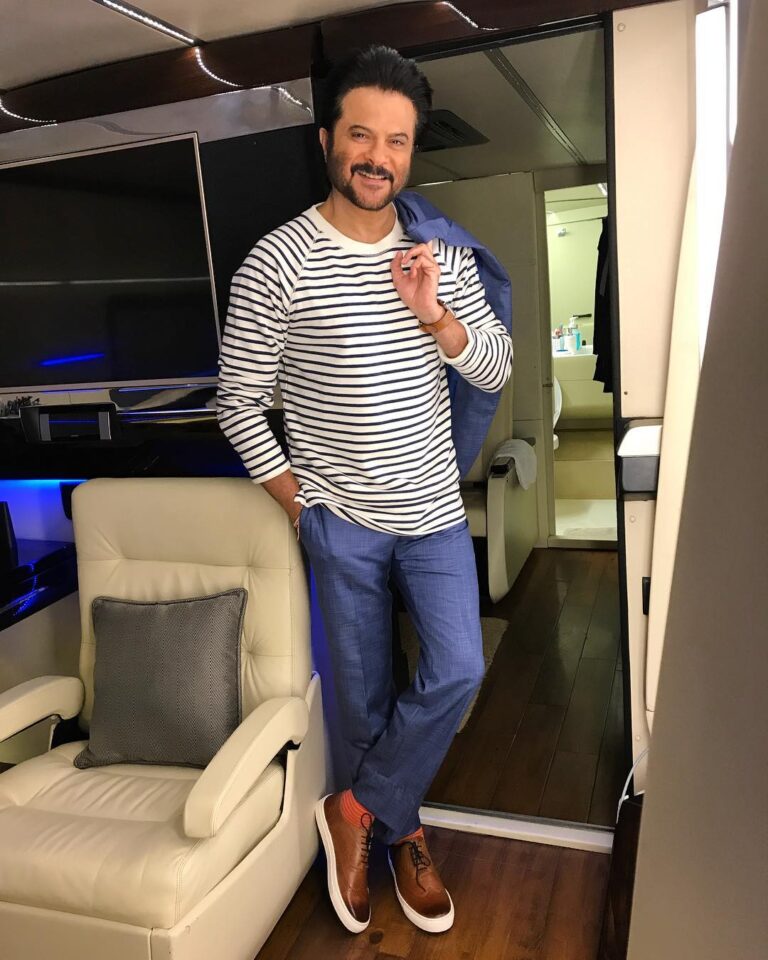 Anil Kapoor Instagram - Keeping it cool with a hint of casual today! As they say this is my #OOTD ! #Mubarakan Mumbai, Maharashtra