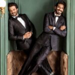 Anil Kapoor Instagram – Suited up with @harshvardhankapoor for @gqindia #GQIndia !! Such natural posers, wouldn’t you agree?! 😉 Anil Kapoors House, Juhu, Mumbai