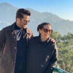 Anil Kapoor Instagram - To the love of my life, @kapoor.sunita From travelling in 3rd class train compartments to local buses to rickshaws to kali peeli taxis; from flying economy to business to first class; from roughing it out in small dingy hotels in villages like Karaikudi down South to staying in a tent in Leh Ladakh...We have done it all with a smile on our faces and love in our hearts. These are just some of the million reasons I love you...You are the reason behind my smile and you are why our journey together has been so happy and fulfilled. I feel blessed to have you as my soul mate and partner for life, today, everyday and forever ...Happy Birthday...Love You Always...❤️