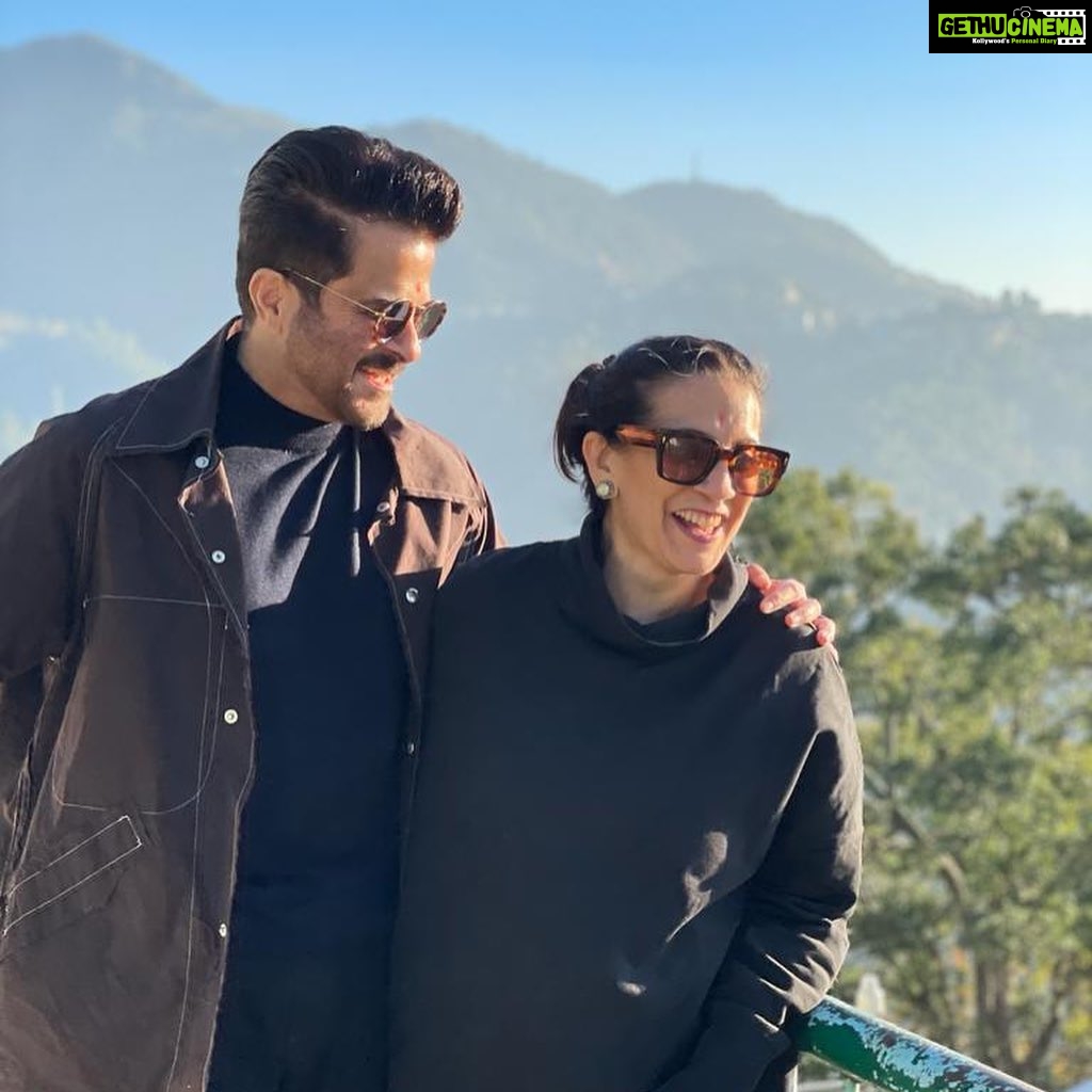 Anil Kapoor Instagram - To the love of my life, @kapoor.sunita From travelling in 3rd class train compartments to local buses to rickshaws to kali peeli taxis; from flying economy to business to first class; from roughing it out in small dingy hotels in villages like Karaikudi down South to staying in a tent in Leh Ladakh...We have done it all with a smile on our faces and love in our hearts. These are just some of the million reasons I love you...You are the reason behind my smile and you are why our journey together has been so happy and fulfilled. I feel blessed to have you as my soul mate and partner for life, today, everyday and forever ...Happy Birthday...Love You Always...❤️