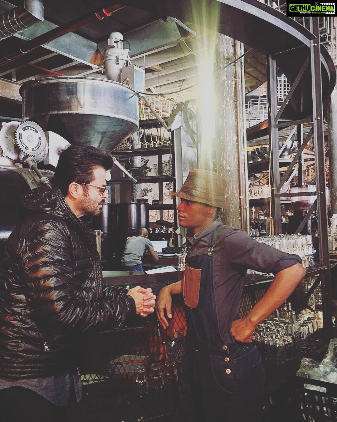 Anil Kapoor Instagram - The caffeine hound in me is in delving at the @truthcoffee shop! The best coffee I have ever had! #WhenInCapeTown #MyCapeTownDiaries Truth Coffee Cape Town