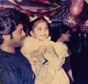 Anil Kapoor Instagram - You know, I can't remember which movie I was shooting that year, but I do remember @kapoor.sunita murderous look when I walked in late for your Birthday party! I tried to make up for it by carrying you around in my arms all night, trying to prove to Sunita (and to myself) that I was an attentive father! I was so afraid of upsetting you until it struck me that you hadn't even realized that I'd been missing for most of the evening! You've always had a way of making everything better ☺️ Happy Birthday Beta! @sonamkapoor Goregaon mumbai