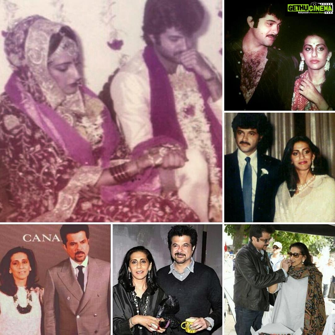 Anil Kapoor Instagram - Happy Anniversary @kapoor.sunita !!! Our house would never have become a home without you. Our kids would never have understood the meaning of family without you. I would have never experienced love without you. Thank you for always being my rock , my best friend, my lifeline & my soulmate!! Dadar