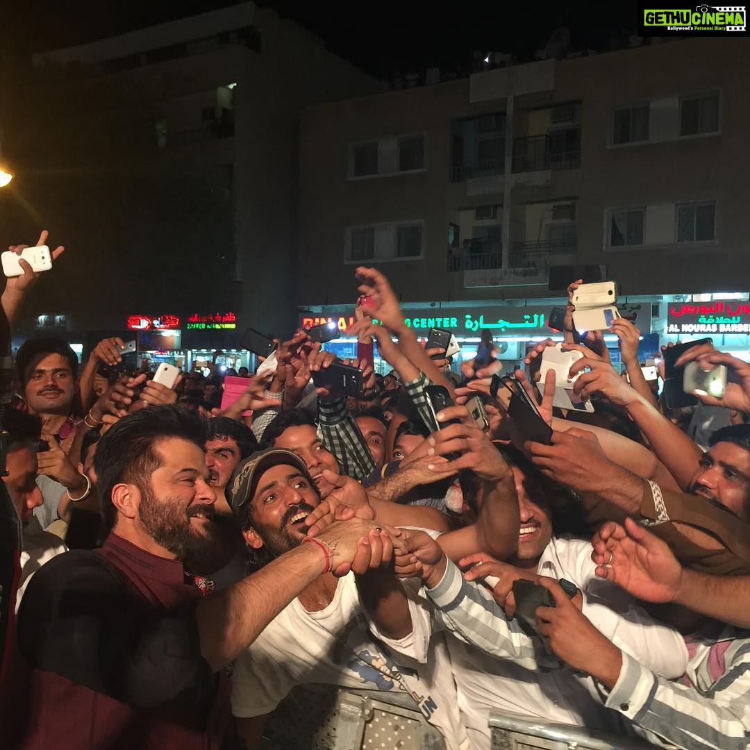 Anil Kapoor Instagram - Masha'Allah! What a warm & loving welcome! The people of #AlAin are as beautiful as the city. Love the energy, love the vibe! Main st. Al ain.