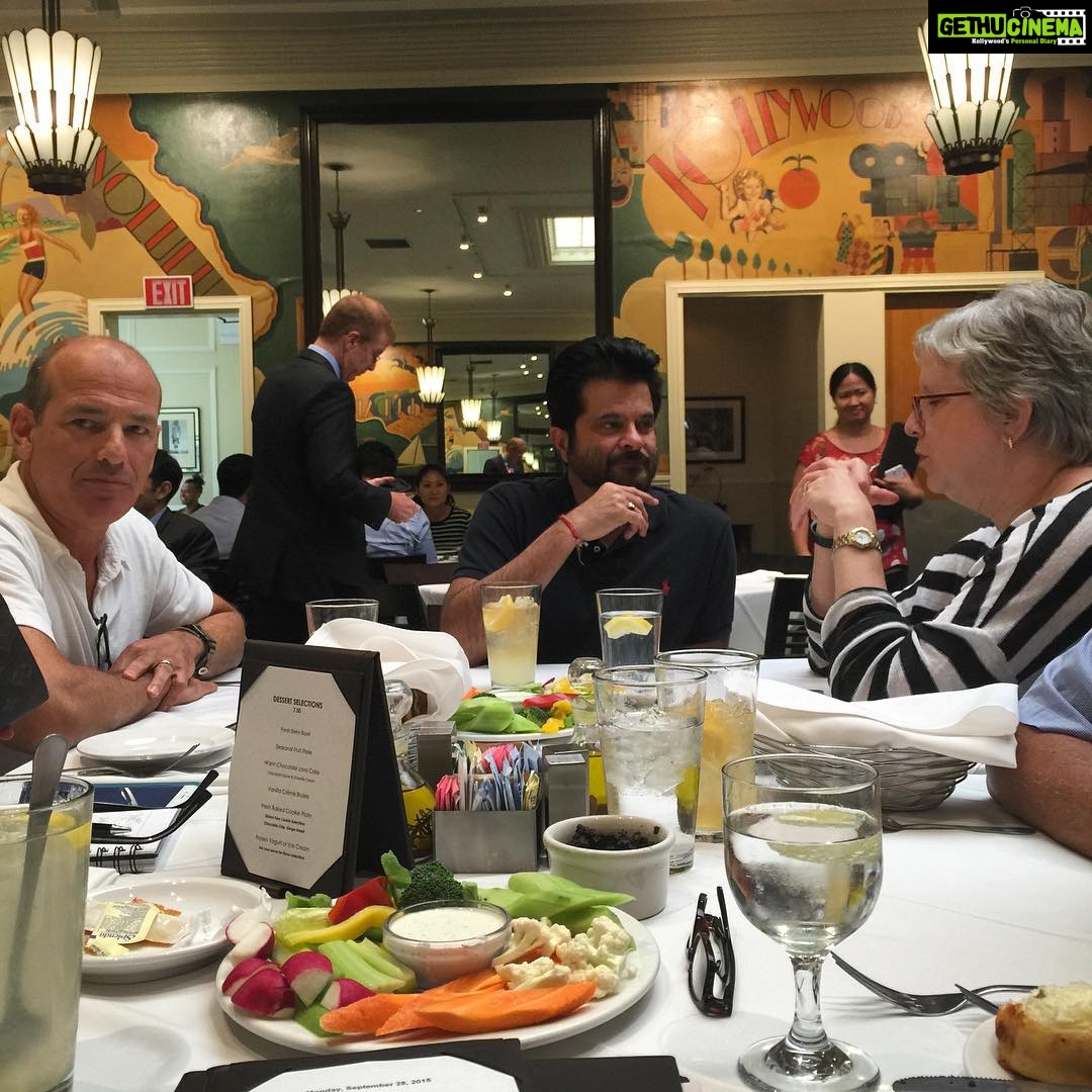 Anil Kapoor Instagram - 'Business brunching' with the dream team- Marion & Howard @FOXTV. Exciting things in store for #24India S2! Fox Studios