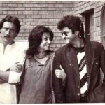 Anil Kapoor Instagram - Time may have flown, but the memories remain...From the sets of Andar Bahar, 1984.