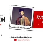 Anirudh Ravichander Instagram - ‪I will be performing your fav tracks at the #OneNationAtHome concert featuring the country’s top Youtubers and artists. ‬ ‪Tune in on 30th April @ 1 pm! ‬ ‪The nation comes together for a show unlike any other to help everyone affected by the current pandemic situation @youtubeindia