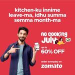 Anirudh Ravichander Instagram - Aaluma doluma kitchen-ku innime leave-ma! No cooking July is here- so enjoy the #summasemma deals only on Zomato ma! @zomato