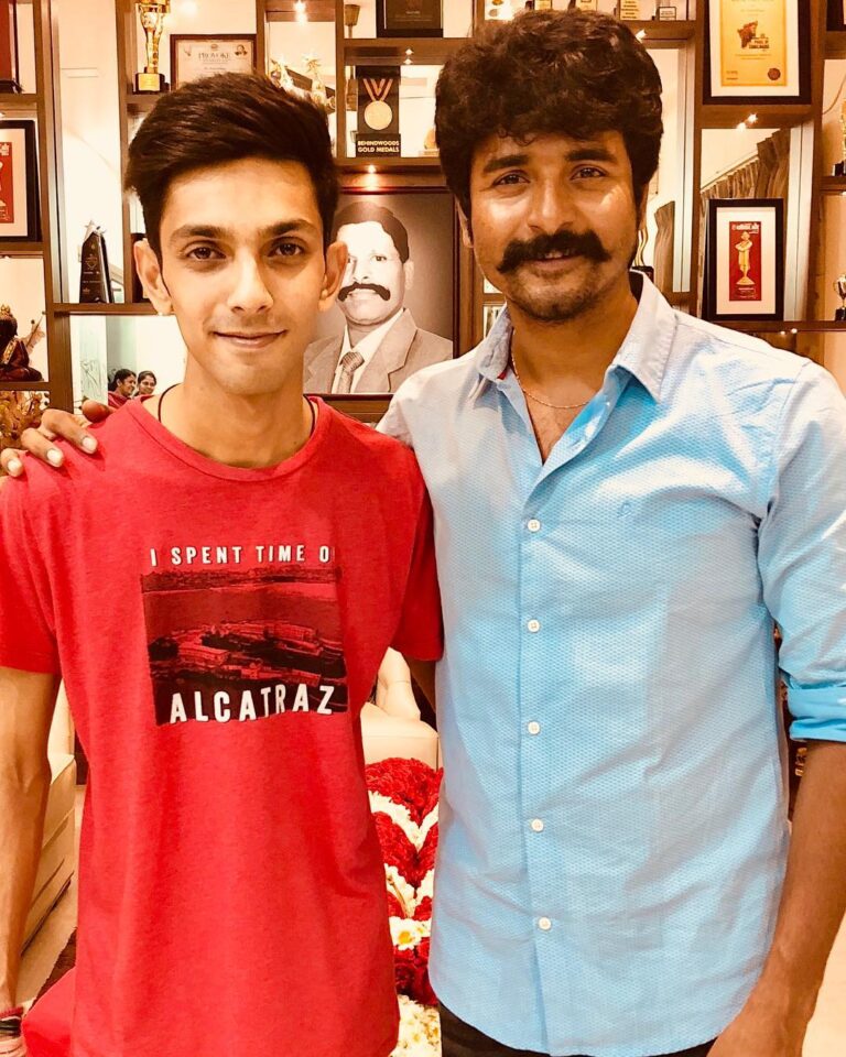Anirudh Ravichander Instagram - ‪My BFF.. ‬ ‪Happy birthday to my Prince @sivakarthikeyan 🥁‬ ‪Nothing gives me more happiness than seeing you happy 🤗‬